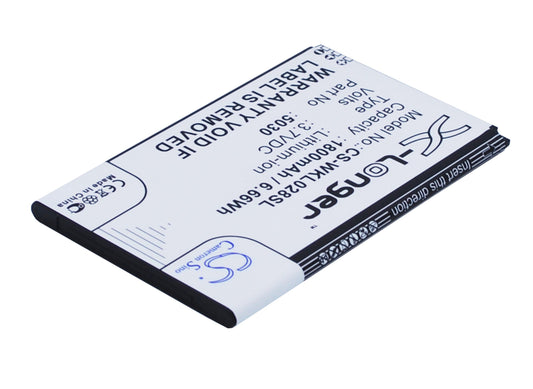 Replacement Battery for Wiko  LENNY 2 – Mobile, SmartPhone – 1800mAh / 6.66Wh / 3.7V