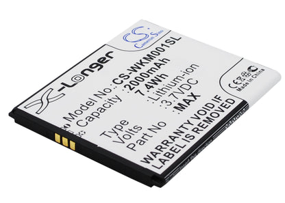 Replacement Battery for Wiko  Rainbow 4G – Mobile, SmartPhone – 2000mAh / 7.40Wh / 3.7V