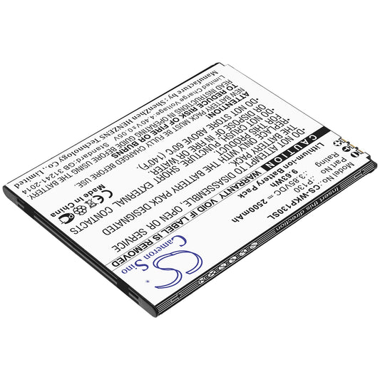Replacement Battery for Wiko  P130 – Mobile, SmartPhone – 2500mAh / 9.63Wh / 3.85V