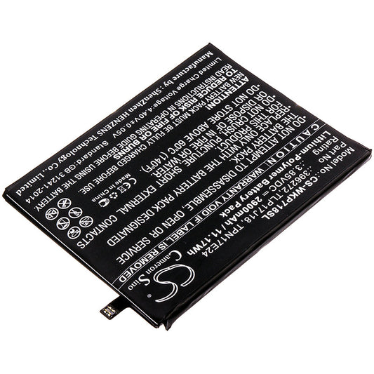 Replacement Battery for BQ  Strike Selfie Max – Mobile, SmartPhone – 2900mAh / 11.17Wh / 3.85V