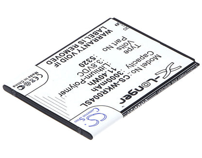 Replacement Battery for Wiko  RIDGE FAB – Mobile, SmartPhone – 3000mAh / 11.40Wh / 3.8V
