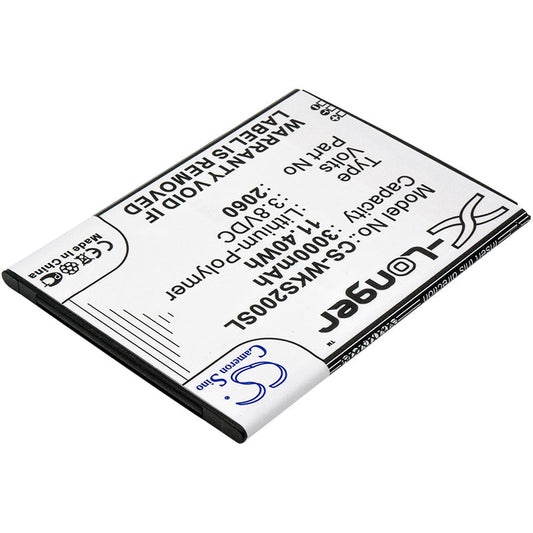 Replacement Battery for Wiko  L5261AE – Mobile, SmartPhone – 3000mAh / 11.40Wh / 3.8V