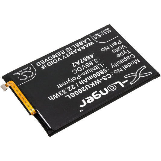 Replacement Battery for Wiko  Power U20 – Mobile, SmartPhone – 5800mAh / 22.33Wh / 3.85V