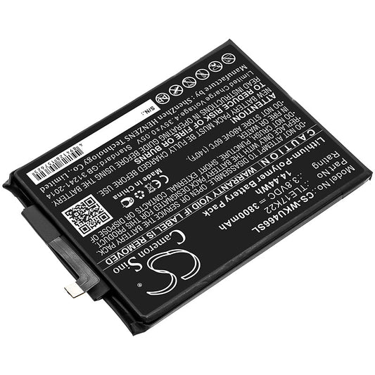 Replacement Battery for Wiko  P4661AN – Mobile, SmartPhone – 3800mAh / 14.44Wh / 3.8V