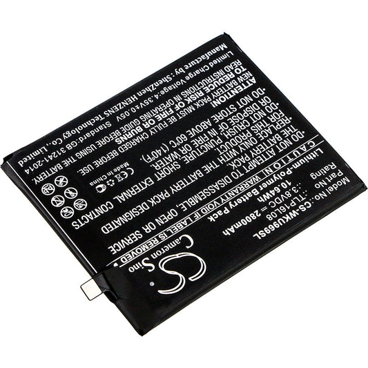 Replacement Battery for WIKO  9692 – Mobile, SmartPhone – 2800mAh / 10.64Wh / 3.8V