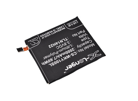 Replacement Battery for Wiko  Highway Pure – Mobile, SmartPhone – 2000mAh / 7.60Wh / 3.8V
