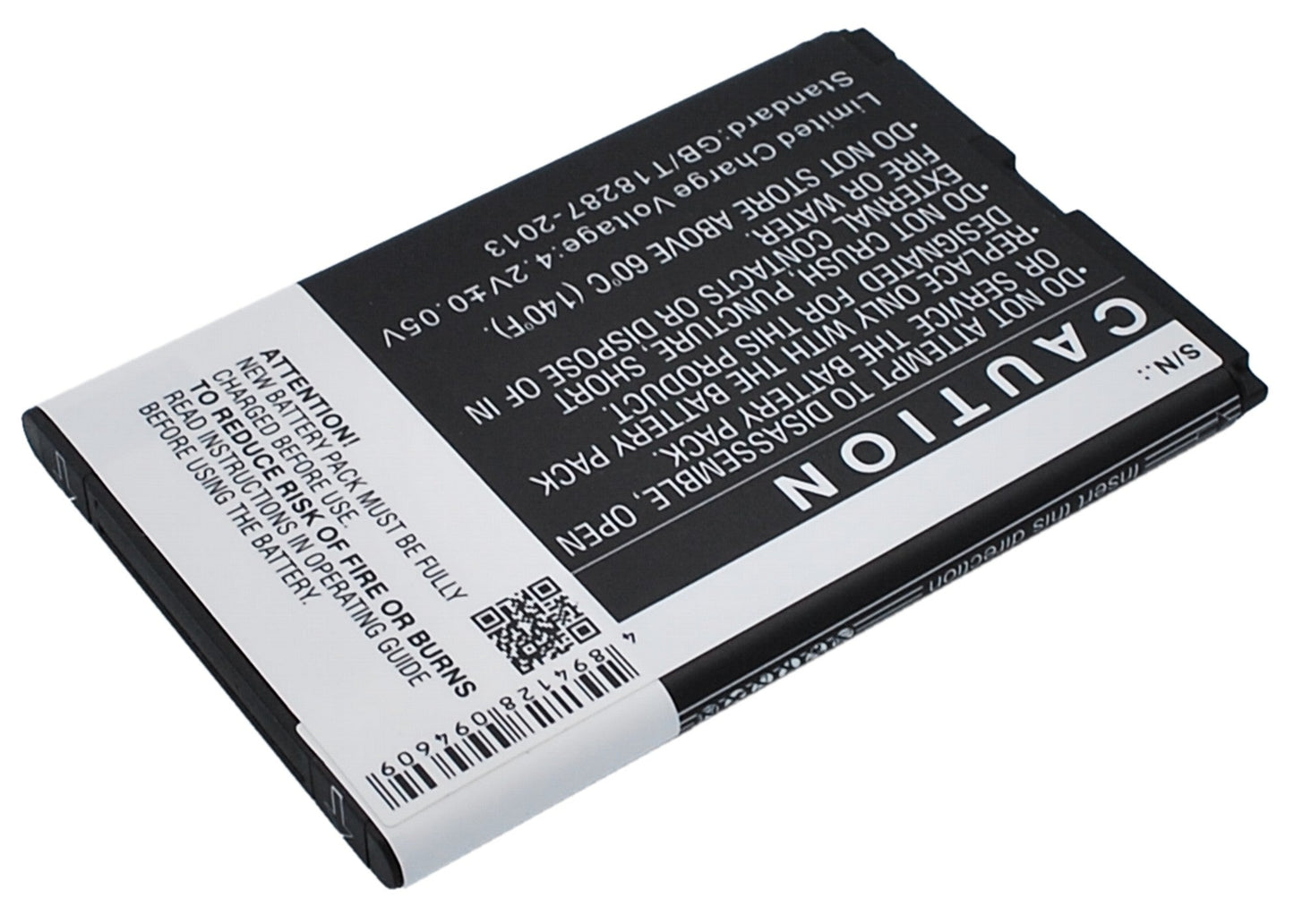 Replacement Battery for Wiko  Ozzy – Mobile, SmartPhone – 1400mAh / 5.18Wh / 3.7V