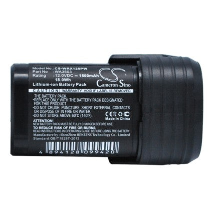 Replacement Battery for Worx H3 WX382 H3 WX382.1, H3 WX382.2, – 1500mAh / 18.00Wh