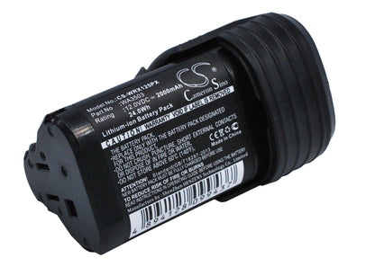 Replacement Battery for Worx  WU288 – Power Tools – 2000mAh / 24.00Wh / 12.0V