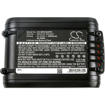 Replacement Battery for AL-KO  34.8 Li lawn mover – Power Tools – 2000mAh / 40.00Wh / 20.0V