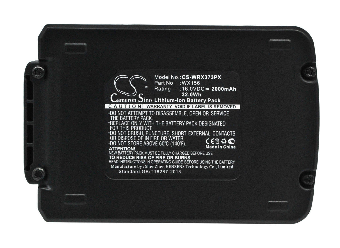 Replacement Battery for Worx  Brushless Impact 20V MAX Drill – Power Tools – 2000mAh / 32.0Wh / 16.0V
