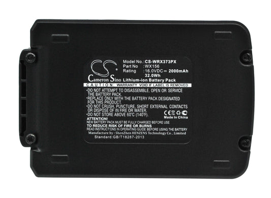 Replacement Battery for Worx  Brushless Impact 20V MAX Drill – Power Tools – 2000mAh / 32.0Wh / 16.0V