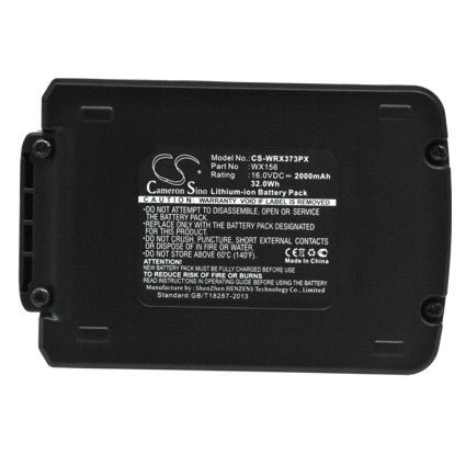 Replacement Battery for Worx Brushless Impact 20V MAX Drill WA3527, WX152, – 2000mAh / 32.0Wh