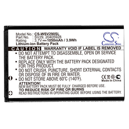 Replacement Battery for Maas  CP-228-EU – Mobile, SmartPhone – 1050mAh / 3.89Wh / 3.7V