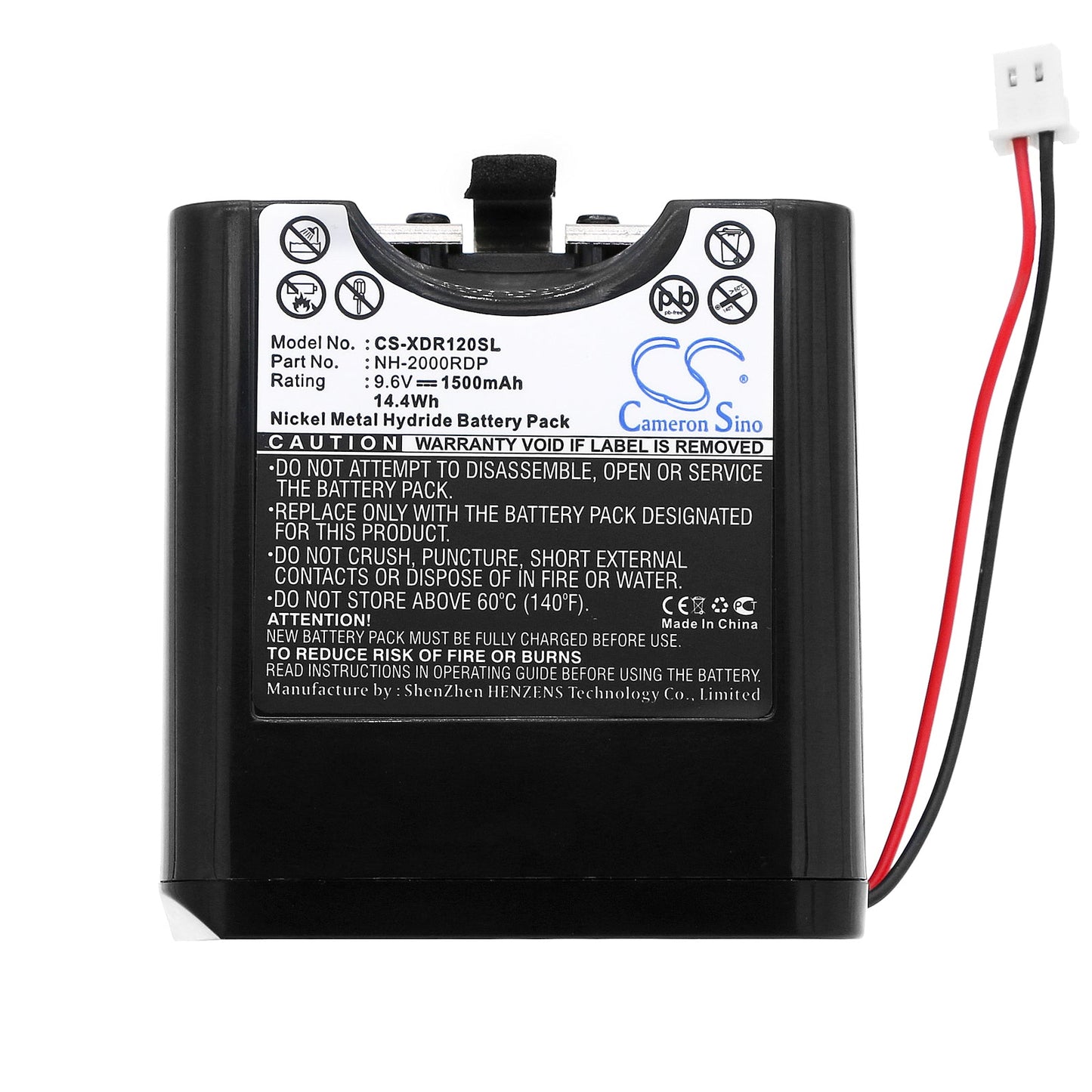 Replacement Battery for Sony  RDP-V20IP – DAB Digital – 1500mAh / 14.40Wh / 9.6V