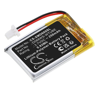 Replacement Battery for XP Metal Detectors  WS audio headphones – Wireless Headset – 250mAh / 0.93Wh / 3.7V