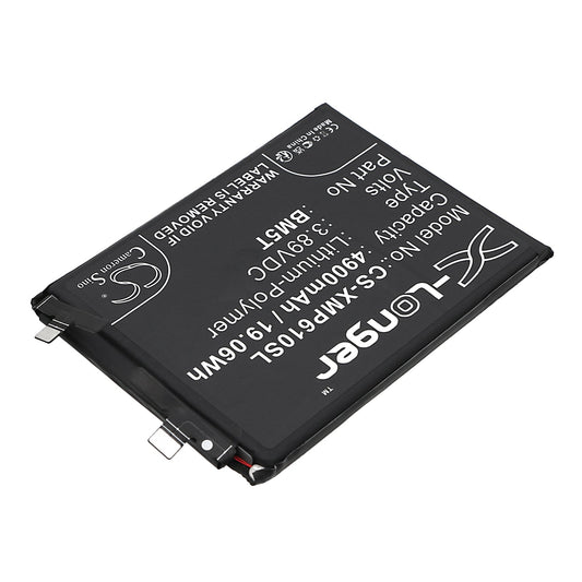 Replacement Battery for Poco  X6 Pro – Mobile, SmartPhone – 4900mAh / 19.06Wh / 3.89V