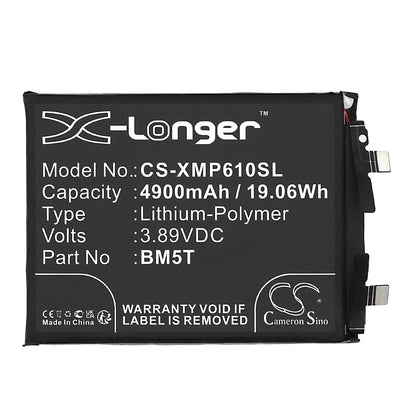 Replacement Battery for Xiaomi  13T 5G – Mobile, SmartPhone – 4900mAh / 19.06Wh / 3.89V
