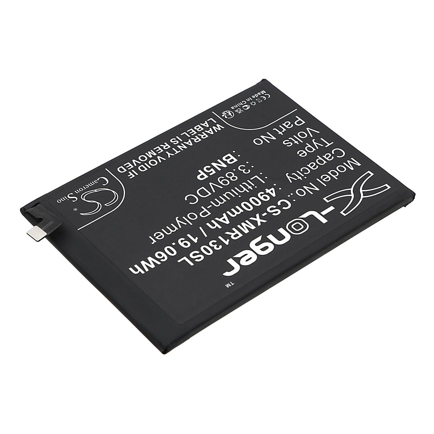 Replacement Battery for Redmi  23090RA98C – Mobile, SmartPhone – 4900mAh / 19.06Wh / 3.89V