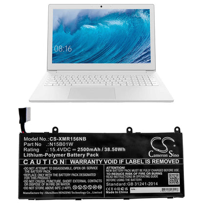 Replacement Battery for Xiaomi  MI Ruby 15.6 – Notebook, Laptop – 2500mAh / 38.50Wh / 15.4V
