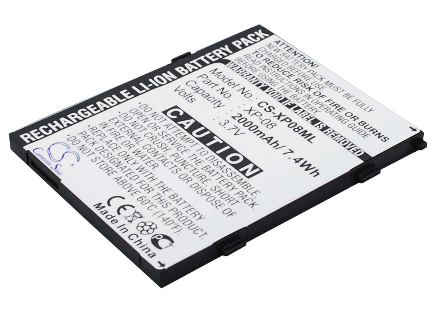 Replacement Battery for O2  XDA Flame – Mobile, SmartPhone – 2000mAh / 7.4Wh / 3.7V