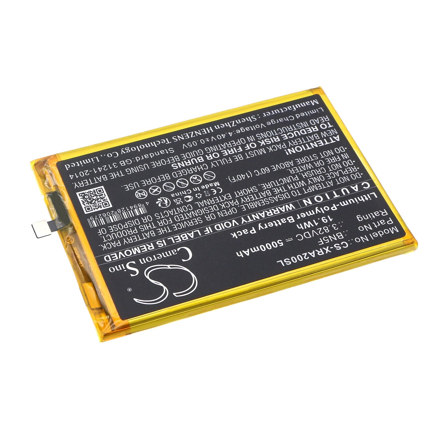 Replacement Battery for Xiaomi  23026RN54G – Mobile, SmartPhone – 5000mAh / 19.1Wh / 3.82V