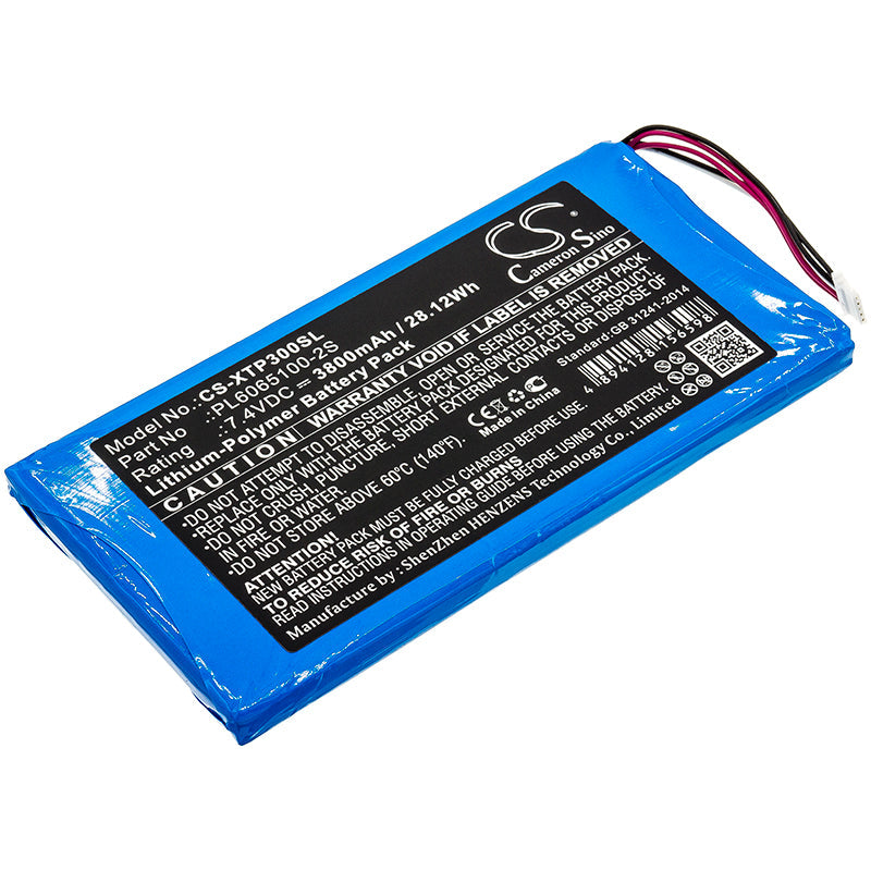 Replacement Battery for XTOOL  EZ300 Pro – Diagnostic Scanner – 3800mAh / 28.12Wh / 7.4V