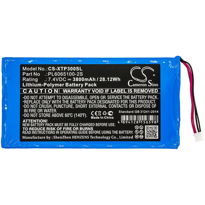 Replacement Battery for XTOOL  EZ300 Pro – Diagnostic Scanner – 3800mAh / 28.12Wh / 7.4V