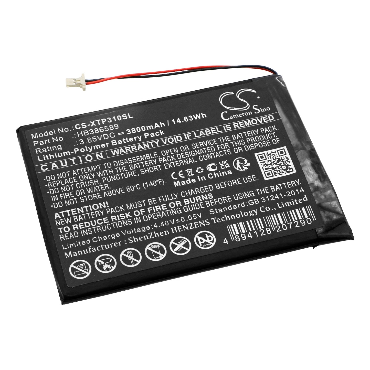 Replacement Battery for XTOOL  AutoProPAD LITE – Diagnostic Scanner – 3800mAh / 14.63Wh / 3.85V