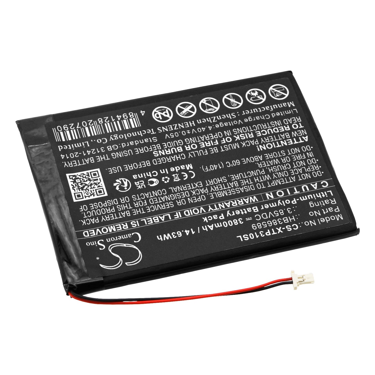 Replacement Battery for XTOOL  AutoProPAD LITE – Diagnostic Scanner – 3800mAh / 14.63Wh / 3.85V