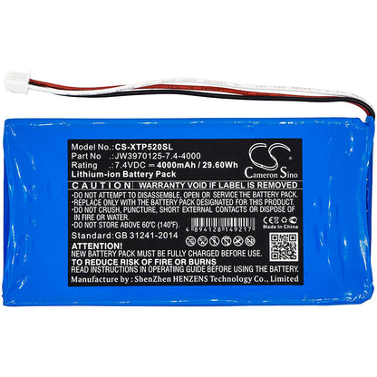 Replacement Battery for XTOOL  P52 – Diagnostic Scanner – 4000mAh / 29.60Wh / 7.4V