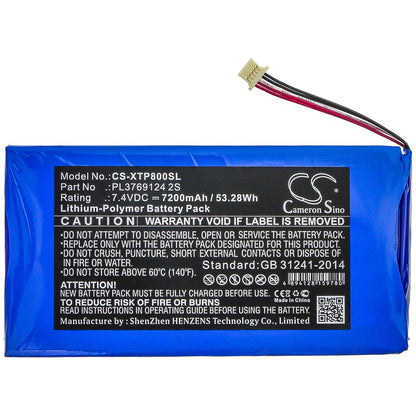 Replacement Battery for XTOOL  EZ500 – Diagnostic Scanner – 7200mAh / 53.28Wh / 7.4V