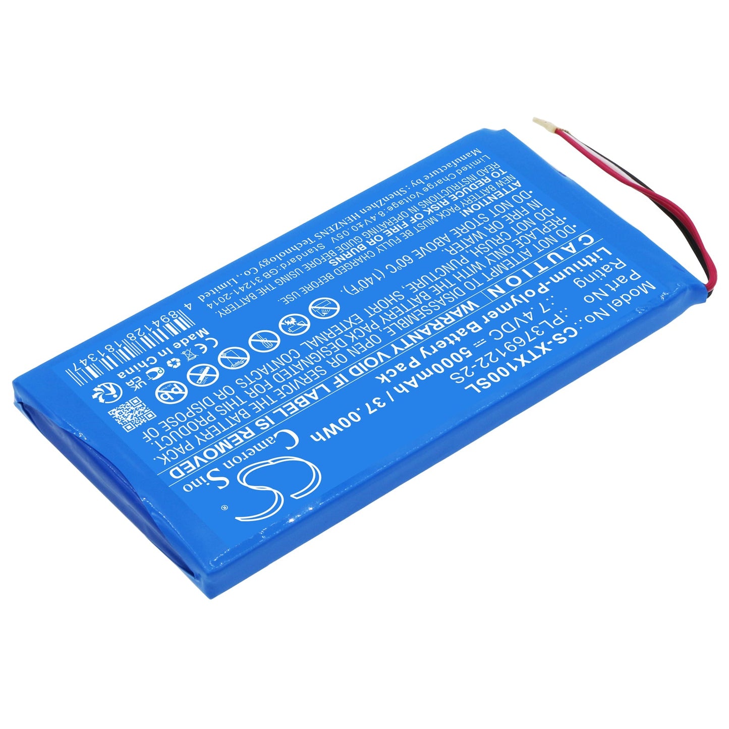 Replacement Battery for XTOOL  X100 Pad 2 – Diagnostic Scanner – 5000mAh / 37.00Wh / 7.4V