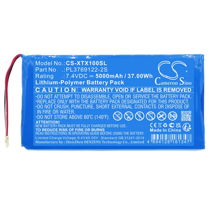 Replacement Battery for XTOOL  X100 Pad 2 – Diagnostic Scanner – 5000mAh / 37.00Wh / 7.4V
