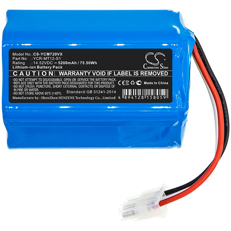 Replacement Battery for Miele  Scout RX2 120, Scout RX3 120 Vacuum – 5200mAh / 75.50Wh