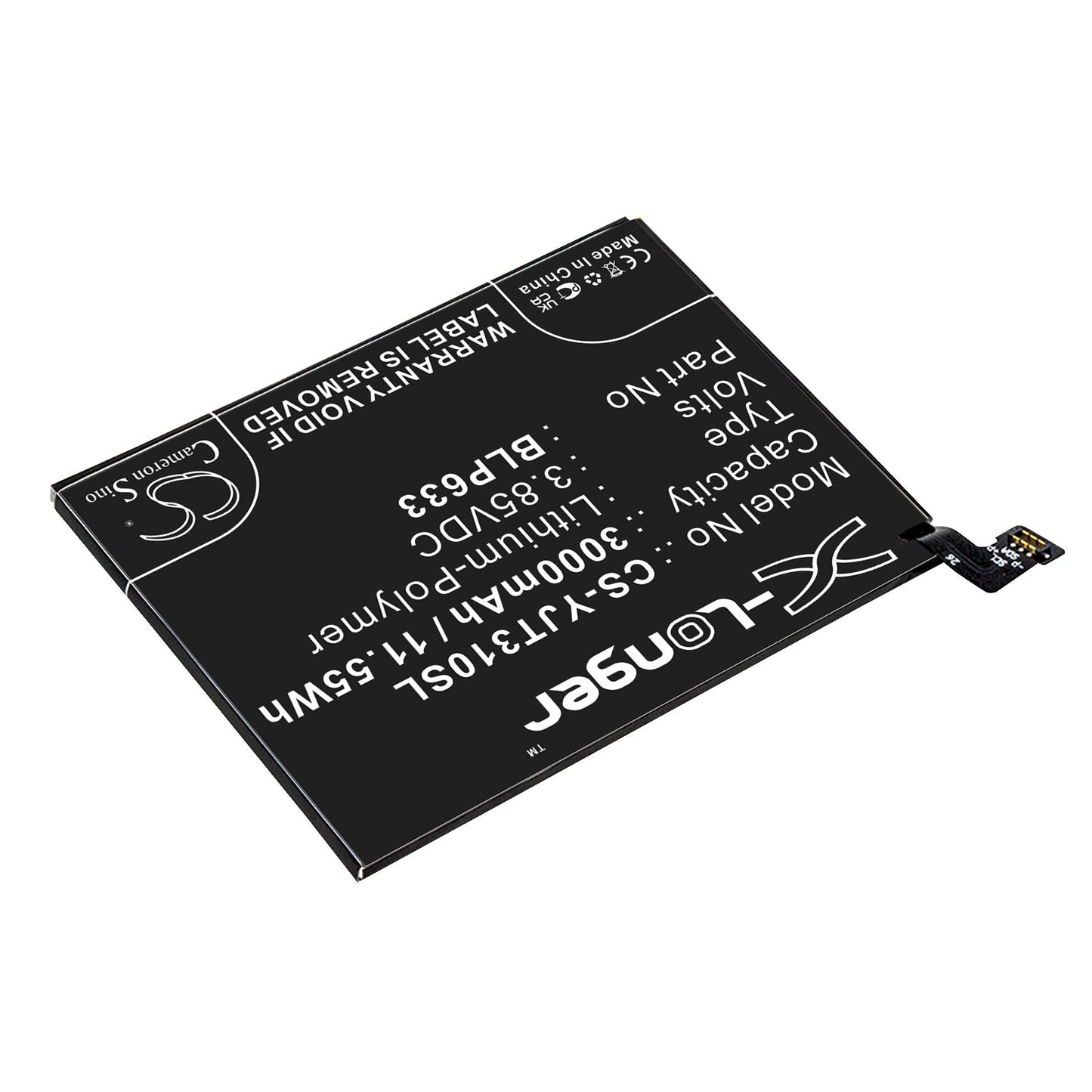 Replacement Battery for OnePlus  3T – Mobile, SmartPhone – 3000mAh / 11.55Wh / 3.85V