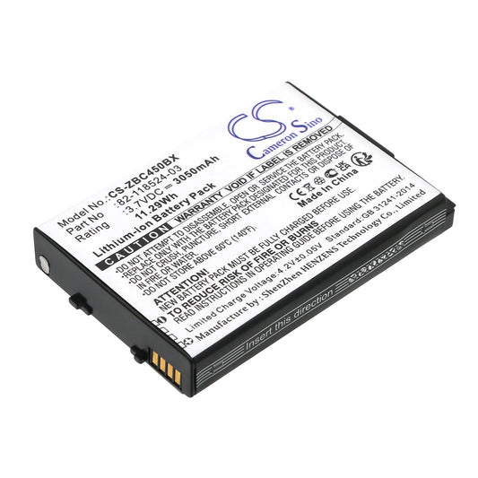 Replacement Battery for Zebra  MC45 – Barcode Scanner – 3050mAh / 11.29Wh / 3.7V