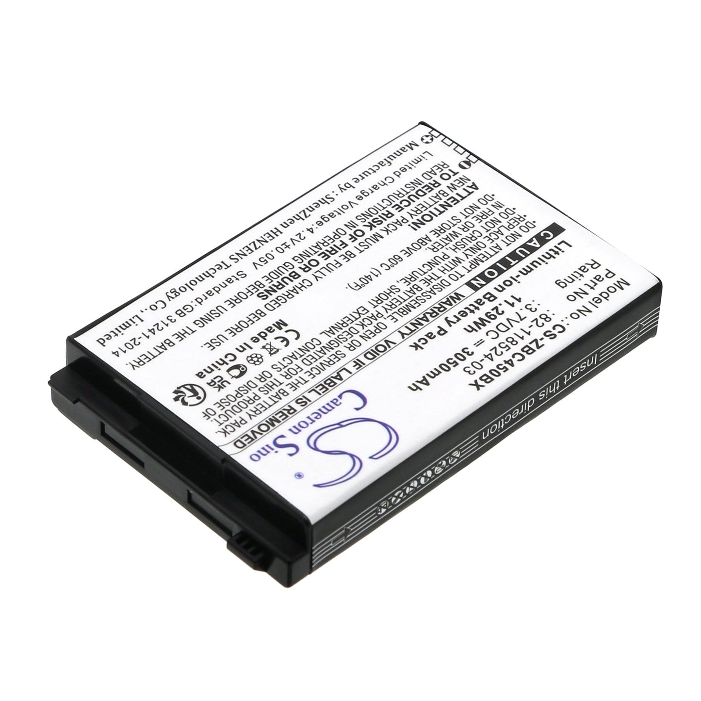 Replacement Battery for Zebra  MC45 – Barcode Scanner – 3050mAh / 11.29Wh / 3.7V