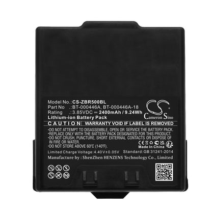 Replacement Battery for Zebra  WR50 – Barcode Scanner – 2400mAh / 9.24Wh / 3.85V