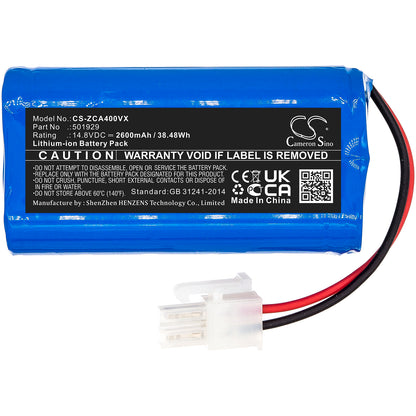 Replacement Battery for Ariete Briciola 2711/1, Briciola 2717/1, Profimaster 2712/1, – 2600mAh / 38.48Wh