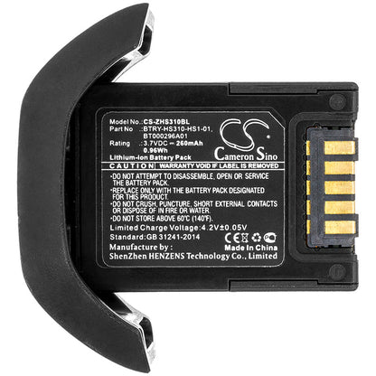 Replacement Battery for Zebra  HS3100 – Barcode Scanner – 260mAh / 0.96Wh / 3.7V