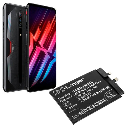 Replacement Battery for ZTE  Nubia Red Magic 6 – Mobile, SmartPhone – 4850mAh / 18.67Wh / 3.85V