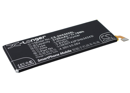 Replacement Battery for ZTE  Nubia Z7 Max – Mobile, SmartPhone – 3100mAh / 11.78Wh / 3.8V
