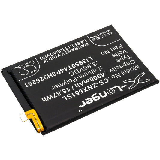 Replacement Battery for ZTE  Nubia Play – Mobile, SmartPhone – 4900mAh / 18.87Wh / 3.85V