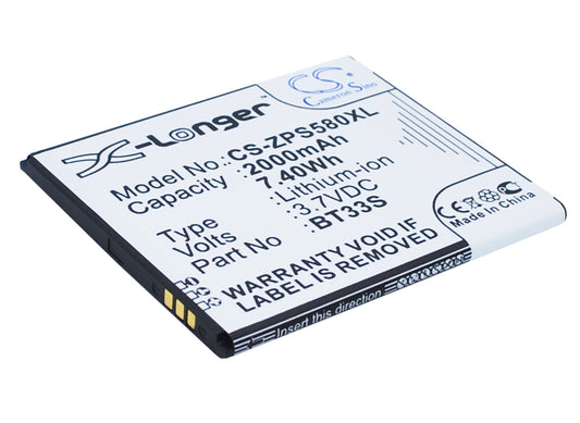 Replacement Battery for ZOPO  6580 – Mobile, SmartPhone – 2000mAh / 7.40Wh / 3.7V