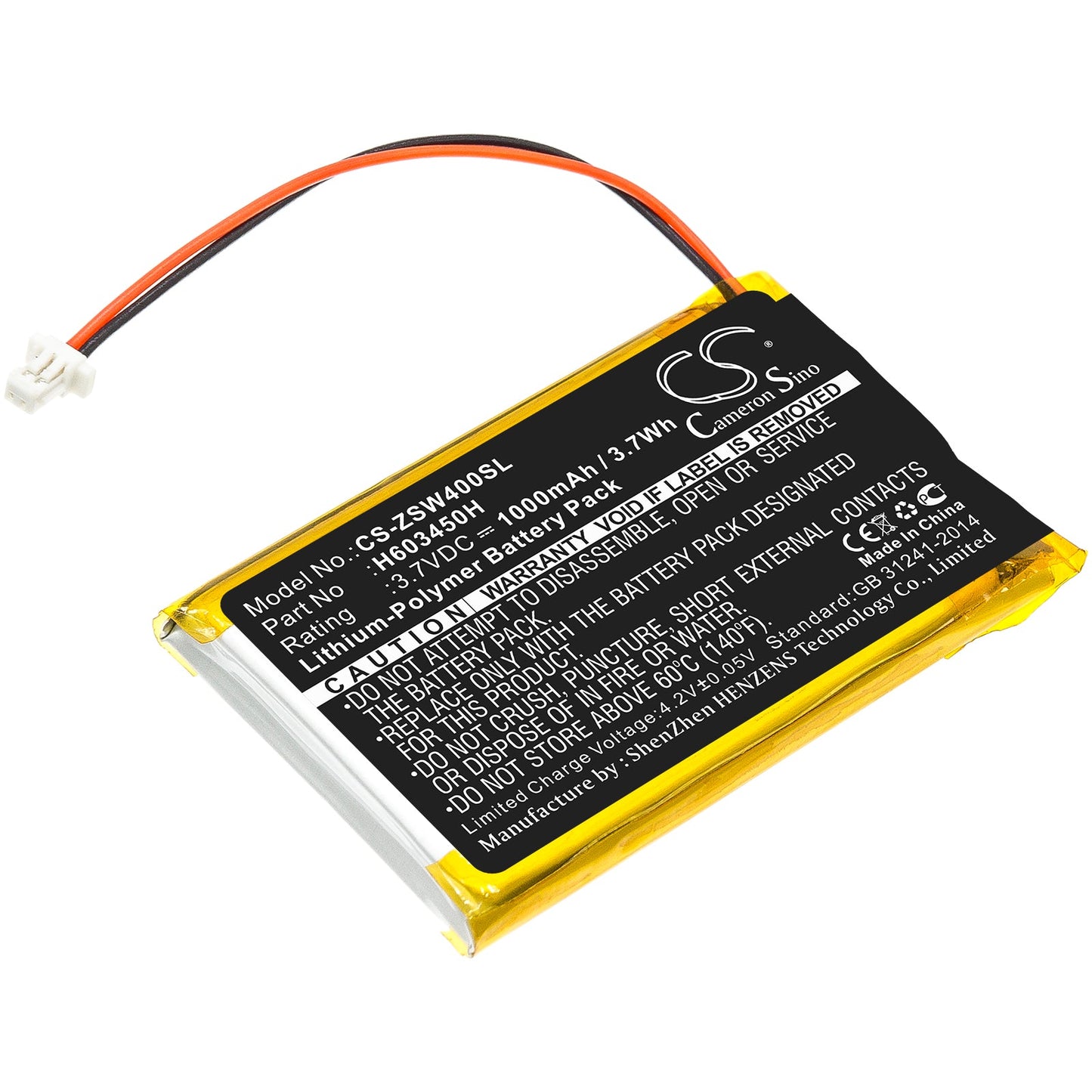 Replacement Battery for IZZO  Swami 4000 – GPS, Navigator – 1000mAh / 3.70Wh / 3.7V