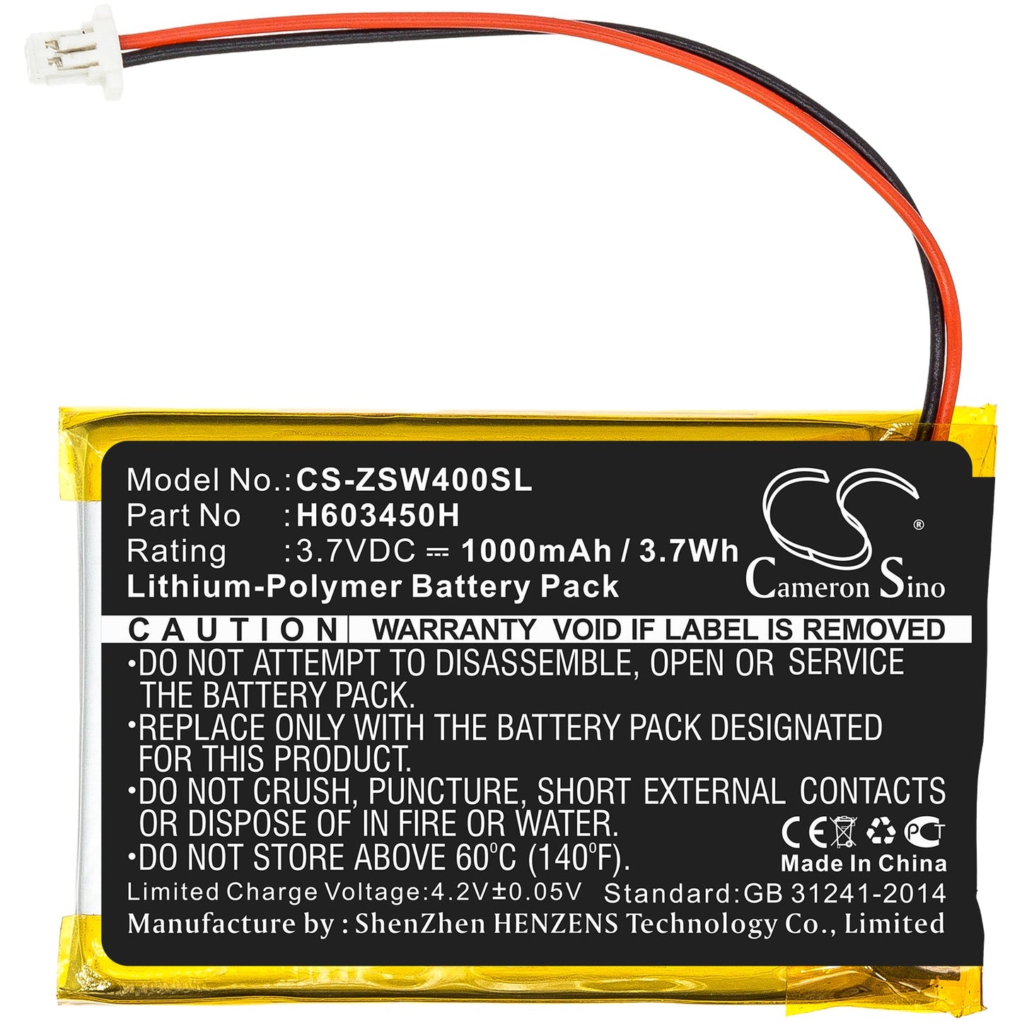 Replacement Battery for IZZO  Swami 4000 – GPS, Navigator – 1000mAh / 3.70Wh / 3.7V