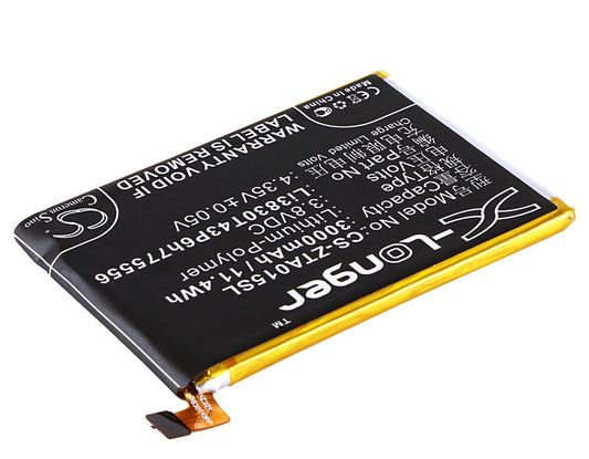 Replacement Battery for ZTE  Axon A1 – Mobile, SmartPhone – 3000mAh / 11.40Wh / 3.8V