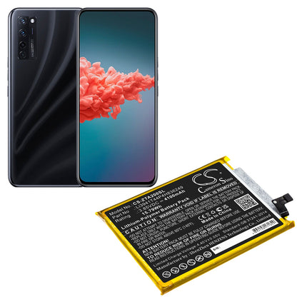 Replacement Battery for ZTE  A2121 – Mobile, SmartPhone – 4100mAh / 15.79Wh / 3.85V