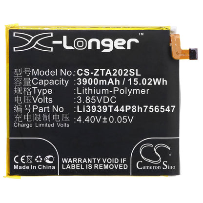 Replacement Battery for ZTE  A2020 – Mobile, SmartPhone – 3900mAh / 15.02Wh / 3.85V
